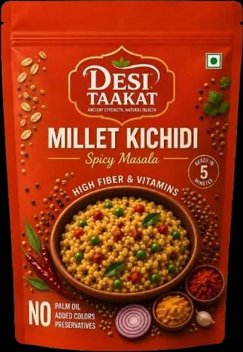 Desi Taakat Millet Kichidi, Spicy Masala pack